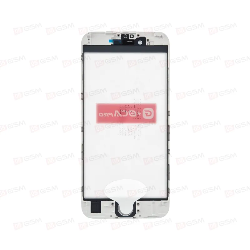Стекло G+OCA iPhone 6S белое с РАМКОЙ+OCA пленка фото в интернет-магазине 05gsm.ru