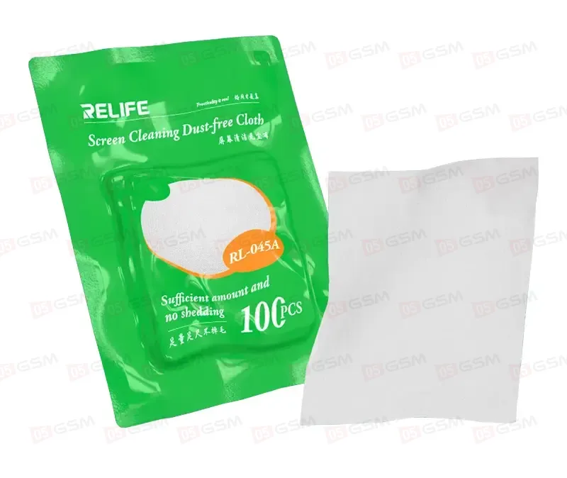 Салфетки безворсовые Relife RL-045A (100 штук) фото в интернет-магазине 05gsm.ru