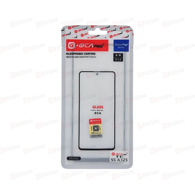 Стекло + OCA (G+OCA) Samsung A325 / M325 черный фото в интернет-магазине 05gsm.ru