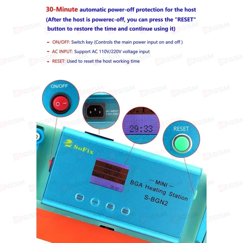 Нижний подогрев плат SoFix S-BGN2 (Для больших плат) фото в интернет-магазине 05gsm.ru