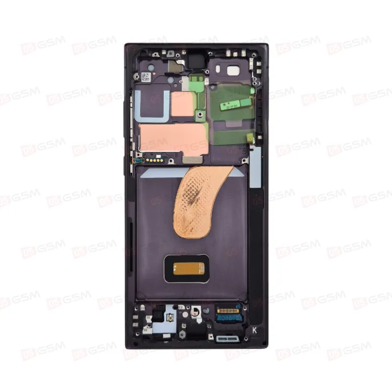 Дисплей с рамкой Samsung S918 (Galaxy S23 Ultra) черный OLED (Service Pack) фото в интернет-магазине 05gsm.ru