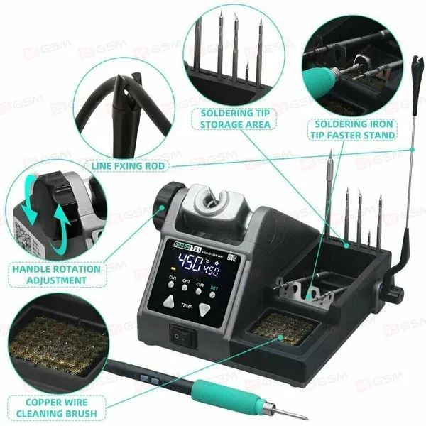 Паяльная станция Sugon T21 (Ручка 210 и 3 жала) фото в интернет-магазине 05gsm.ru