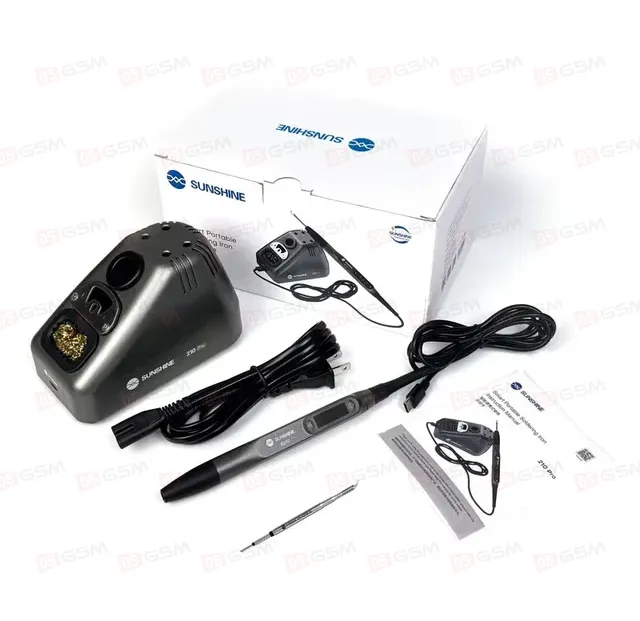 Паяльник портативный с держателем Sunshine S210 Pro (1 жало C210; неавтономный) фото в интернет-магазине 05gsm.ru