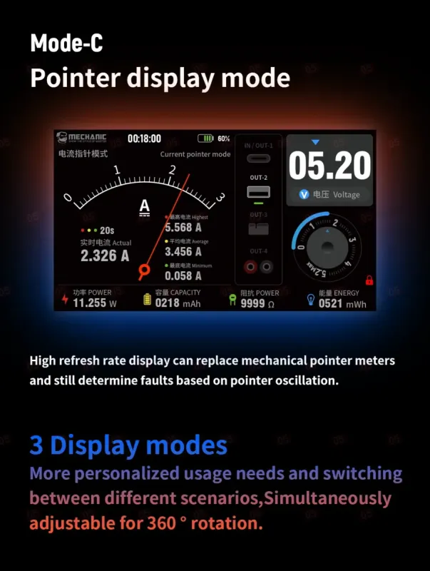 Блок питания Mechanic DC-1205 Power Box 2.0 (Импульсный; 12 В; 5 А) фото в интернет-магазине 05gsm.ru