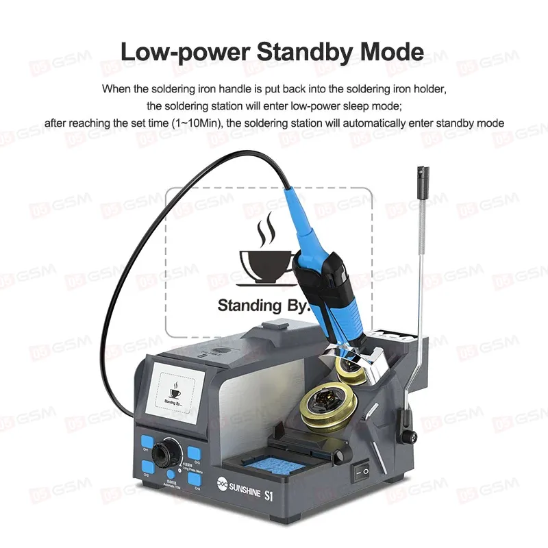 Паяльная станция Sunshine S1 (Ручка-пинцет и 2 жала) фото в интернет-магазине 05gsm.ru