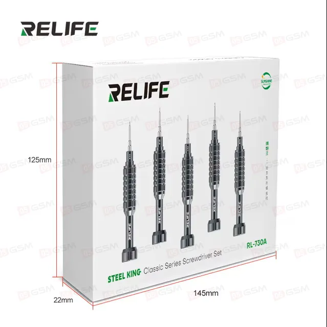 Набор отверток Relife RL-730A Steel King (2D-биты; 5 штук) фото в интернет-магазине 05gsm.ru