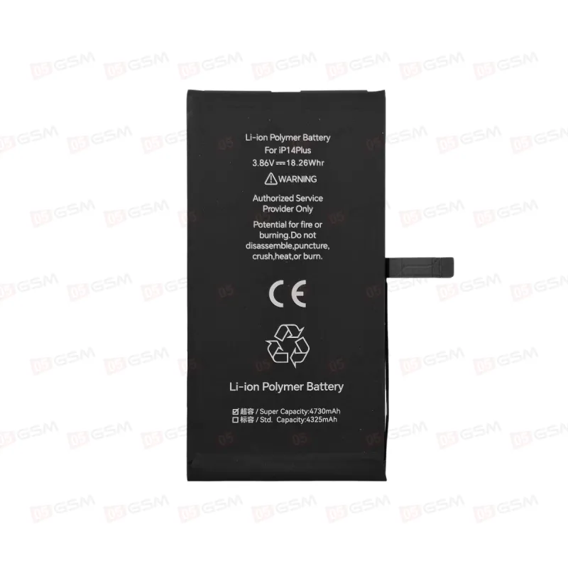 Аккумулятор со статусом подлинной детали iPhone 14 Plus (JCID; Genuine; High capacity; 4730 мАч) фото в интернет-магазине 05gsm.ru