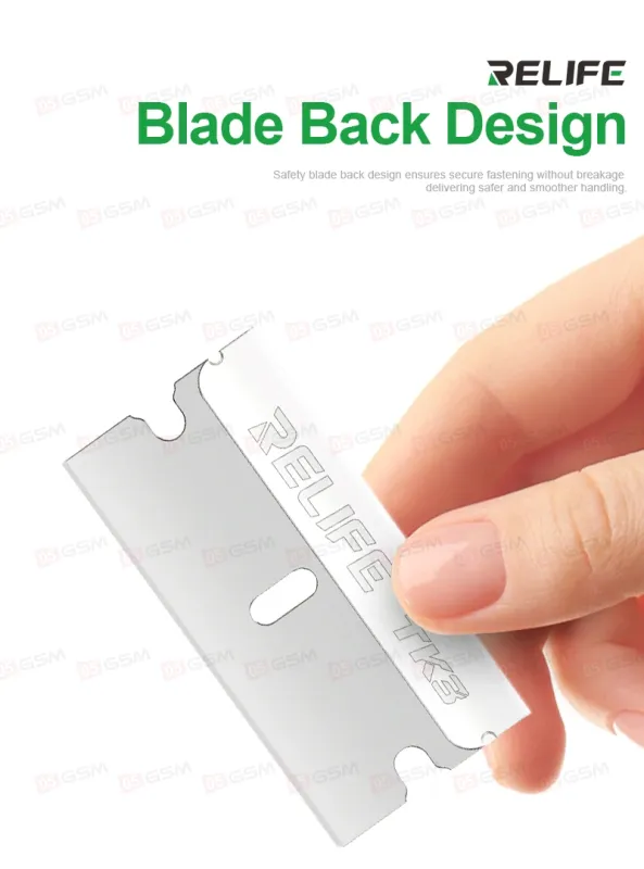 Лезвие на насадку для снятия полярика Relife TK3 (5 штук) фото в интернет-магазине 05gsm.ru