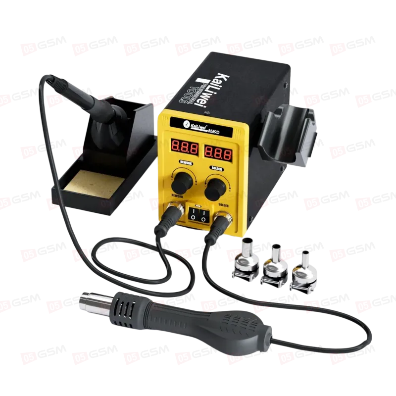 Паяльная станция с термофеном Kailiwei 8589D фото в интернет-магазине 05gsm.ru