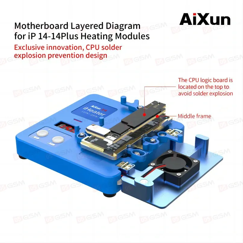 Нижний подогрев плат Aixun iHeater 3 Gen. (iPhone X-11 Pro Max) фото в интернет-магазине 05gsm.ru