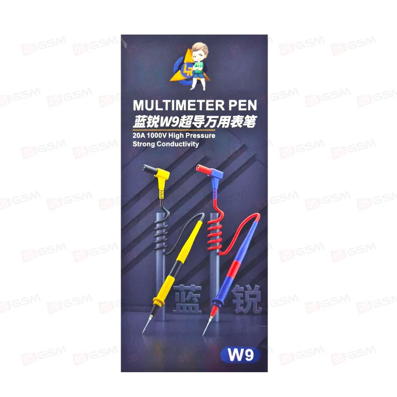 Кабели-щупы для мультиметра Lan Rui W9 (Сверхпроводимые; 1000 В; 20 А) фото в интернет-магазине 05gsm.ru