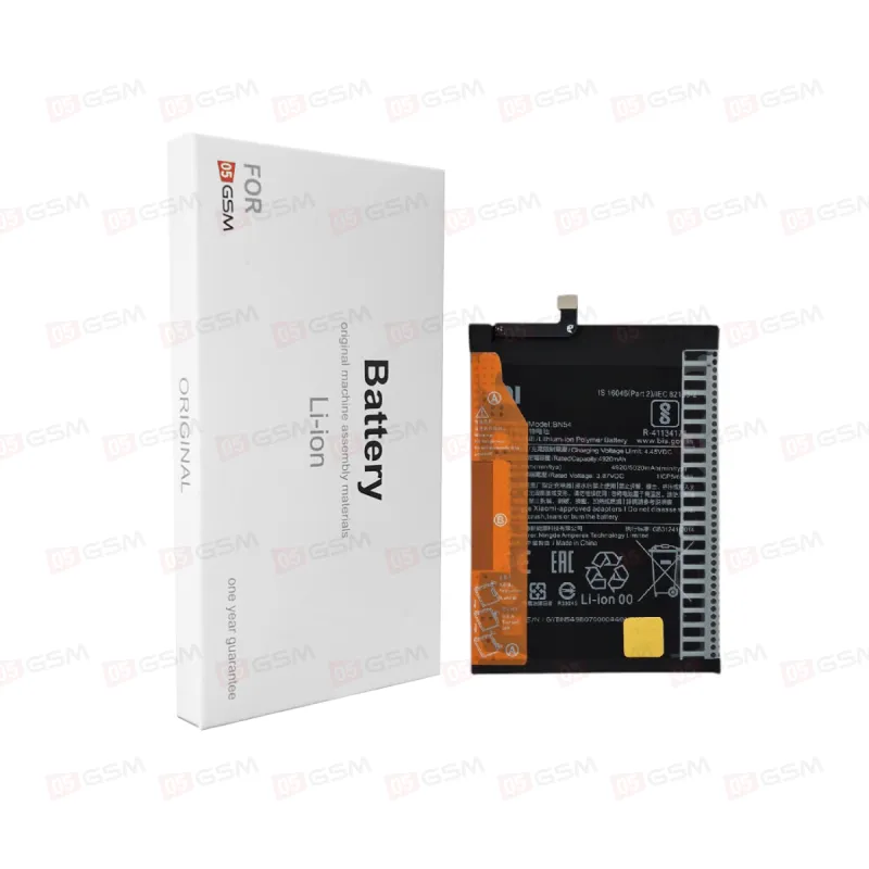 Аккумулятор Redmi 9 / Note 9 / Note 9T [BN54] (05GSM; 4920 мАч; гарантия 1 год) фото в интернет-магазине 05gsm.ru