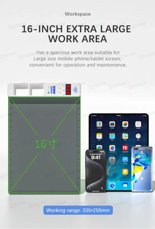 Монтажный коврик с подогревом и детектором пыли TBK 568A фото в интернет-магазине 05gsm.ru