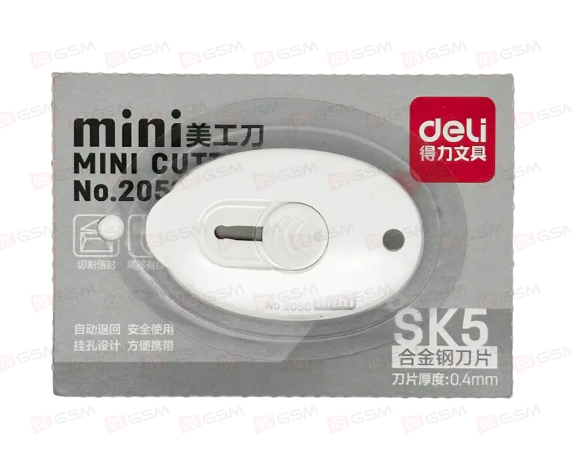 Нож для резки пленки Deli Mini SK5 №2050 (Миниатюрный; выдвижной; разные цвета) фото в интернет-магазине 05gsm.ru