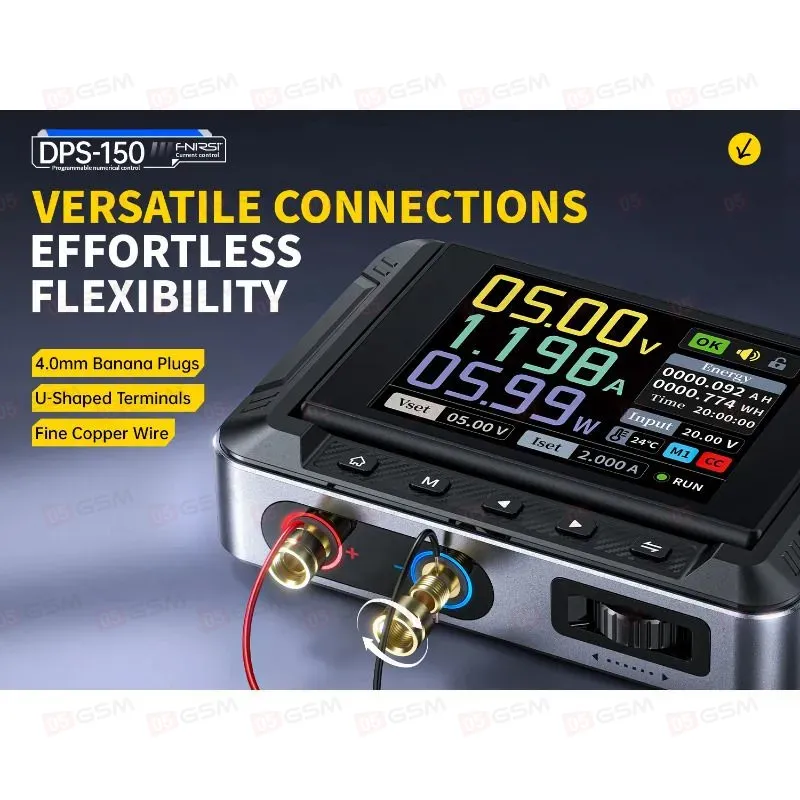 Блок питания Fnirsi DPS-150 (Импульсный; миниатюрный; 30 В; 5 А; HD-дисплей) фото в интернет-магазине 05gsm.ru