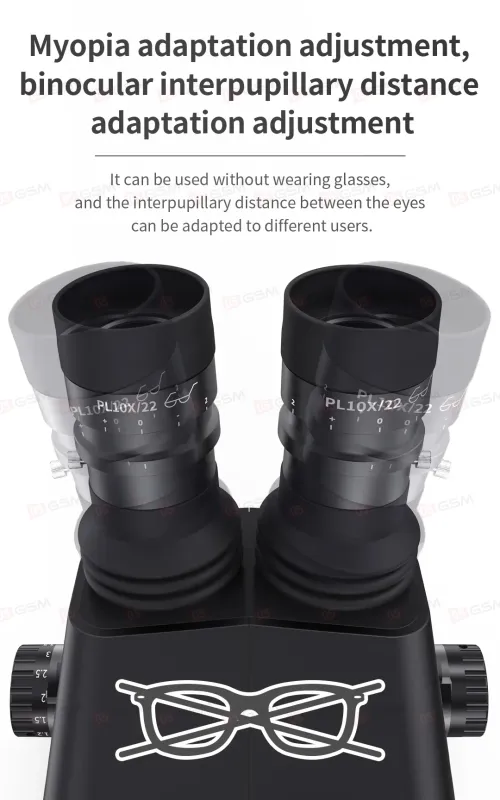 Микроскоп тринокулярный SopTop 9 Elite с подсветкой и линзой (6.7-45X; блокируемый глаз; черный) фото в интернет-магазине 05gsm.ru