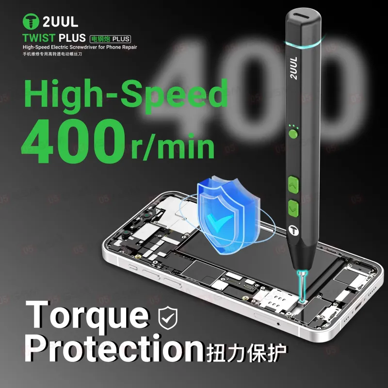 Отвертка электрическая 2UUL SD15 Twist Plus (В комплекте 4 биты и органайзер) фото в интернет-магазине 05gsm.ru