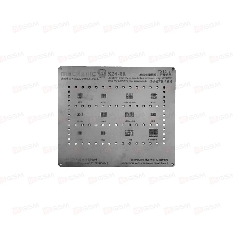 Трафарет для BGA Mechanic MCN-S24-88 (Broadcom WiFi IC) фото в интернет-магазине 05gsm.ru