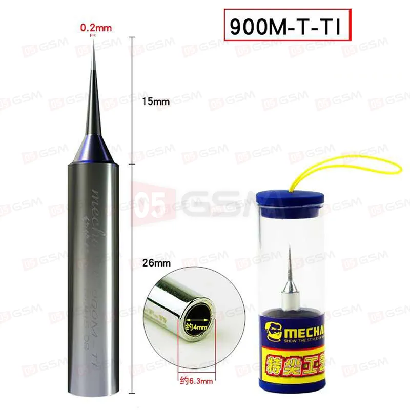 Жало паяльное Mechanic 900M-T-TI (Прямое; ультратонкое; Super Fine) фото в интернет-магазине 05gsm.ru