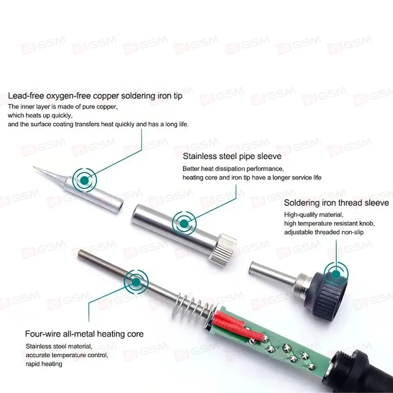 Паяльная станция с термофеном Quick 8686D+ фото в интернет-магазине 05gsm.ru