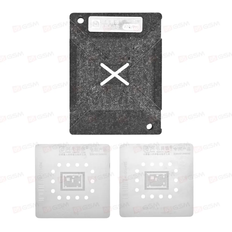 Трафарет для BGA микросхем c держателем Amaoe CPU iPhone A18 / A18 Pro фото в интернет-магазине 05gsm.ru