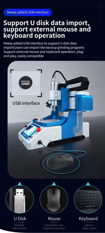 Шлифовальный станок на ЧПУ JCID EM02 (Стандарт: формы для платы/дисплея/процессора iPhone X-15PM) фото в интернет-магазине 05gsm.ru