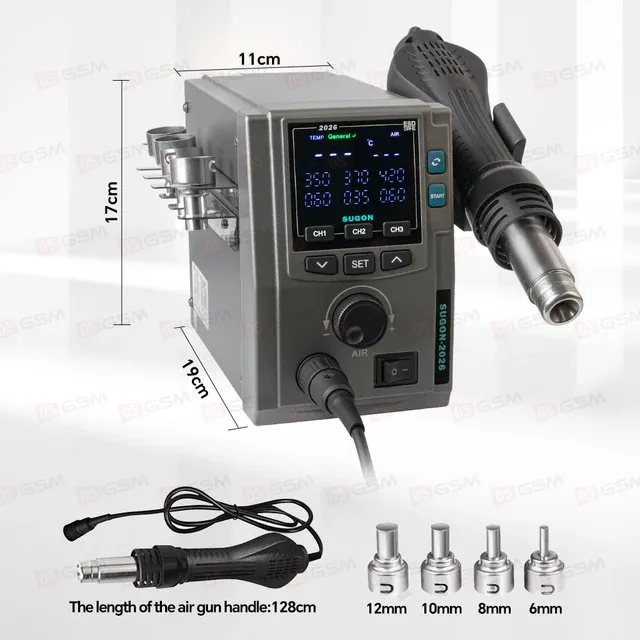 Термовоздушный фен Sugon 2026 (Паяльная станция) фото в интернет-магазине 05gsm.ru