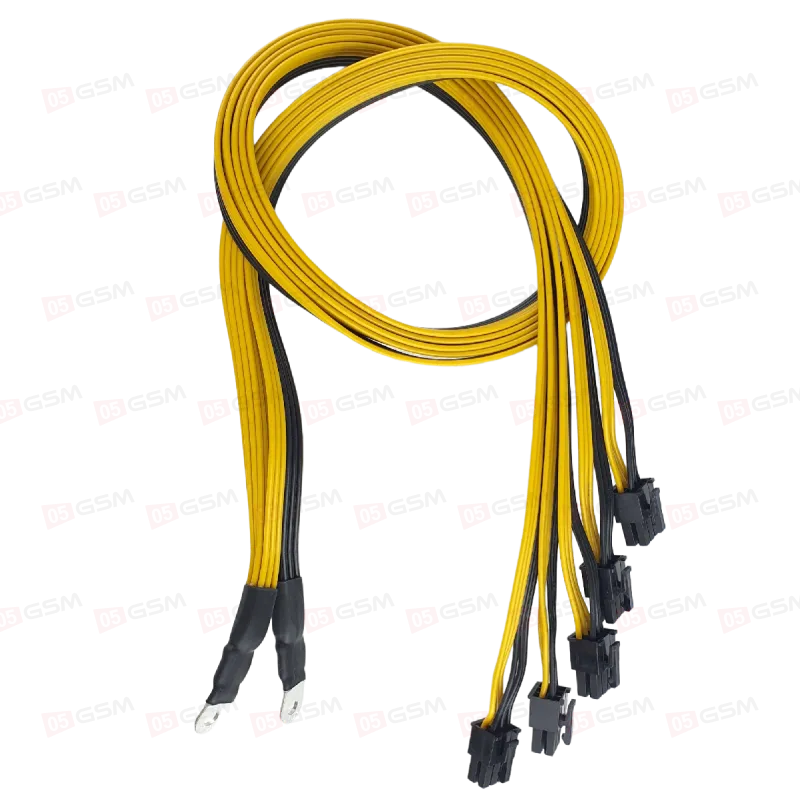Кабель-коса для майнера Connector Sever Power Supply Cable PCIE на S9/S9J/L3+/Z9/D3 (6 pin; 80 см) фото в интернет-магазине 05gsm.ru