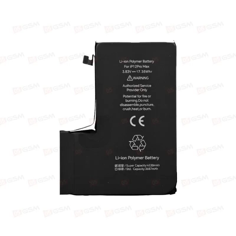 Аккумулятор со статусом подлинной детали iPhone 12 Pro Max (JCID; Genuine; High capacity; 4530 мАч) фото в интернет-магазине 05gsm.ru