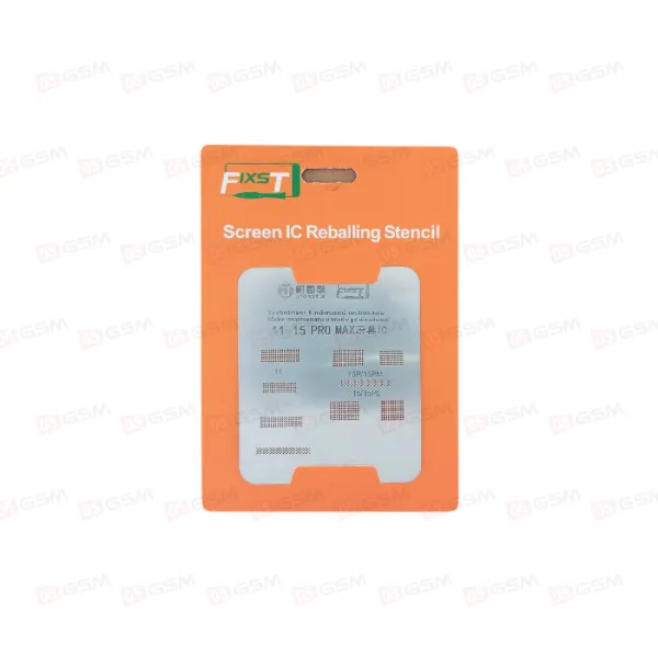 Трафарет для BGA на LCD JTX FIxST 11 - 15 Pro Max фото в интернет-магазине 05gsm.ru