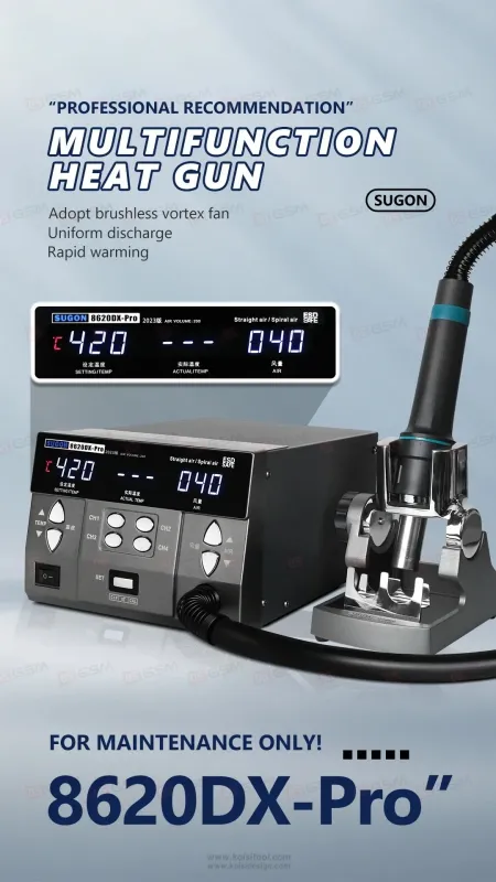 Термовоздушный фен Sugon 8620-DX Pro (Паяльная станция) фото в интернет-магазине 05gsm.ru