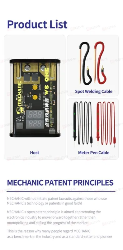 Сварка точечная с шорткиллером Mechanic WS ONE (Портативная) фото в интернет-магазине 05gsm.ru