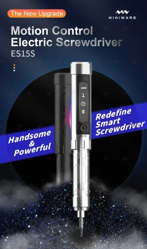 Отвертка электрическая Miniware ES15 (Многофункциональная; увесистая; в комплекте 24 биты)) фото в интернет-магазине 05gsm.ru