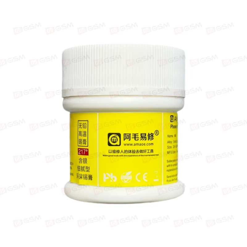 Паста для BGA IC Amaoe M9 (217°C Sn98.5 Ag1.0 Cu0.5) 50g (жидкое олово) фото в интернет-магазине 05gsm.ru