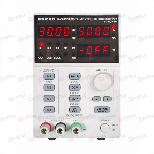 Блок питания Korad KA3005DS (Лабораторный; 30 В; 5 А) фото в интернет-магазине 05gsm.ru
