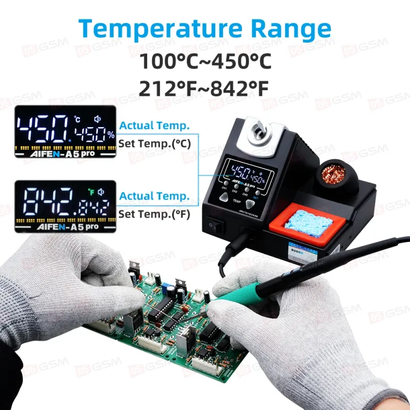 Паяльная станция Aifen A5 Pro (Ручка 210 и 1 жало) фото в интернет-магазине 05gsm.ru