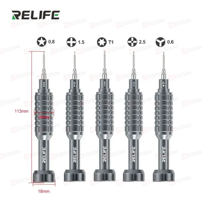 Набор отверток Relife RL-730A Steel King (2D-биты; 5 штук) фото в интернет-магазине 05gsm.ru
