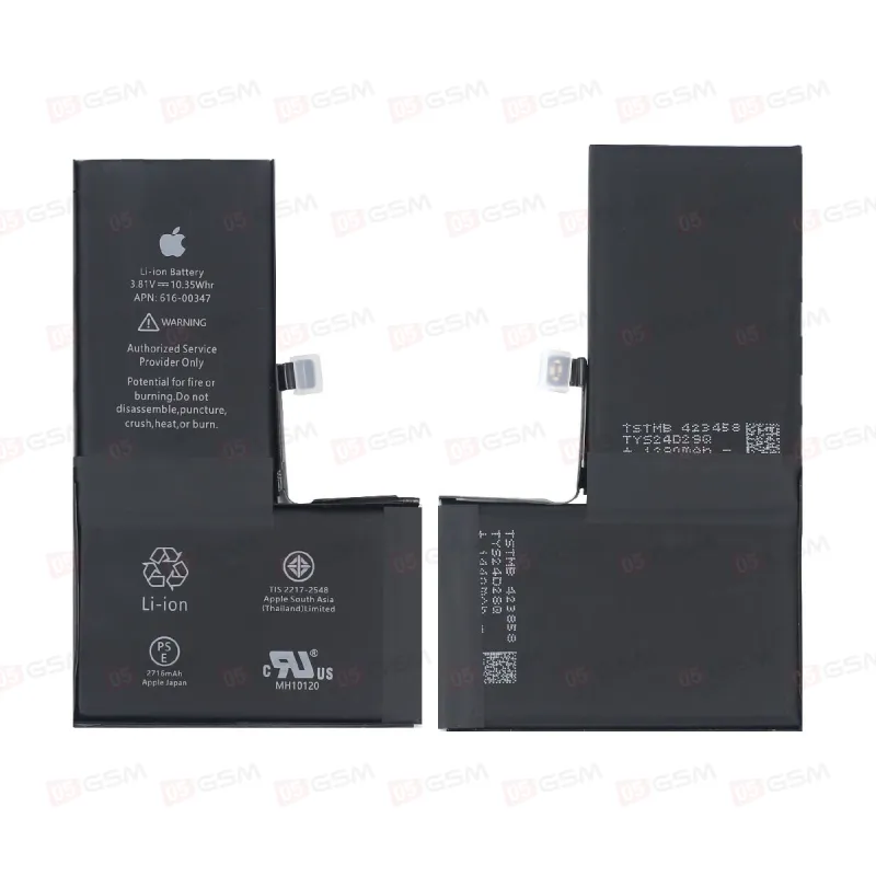 Аккумулятор iPhone X (05GSM; 2716 мАч; гарантия 1 год) фото в интернет-магазине 05gsm.ru