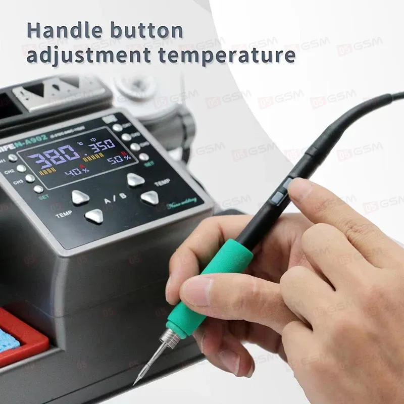 Паяльная станция Aifen A902 (Ручки 210+245 и 6 жал) фото в интернет-магазине 05gsm.ru