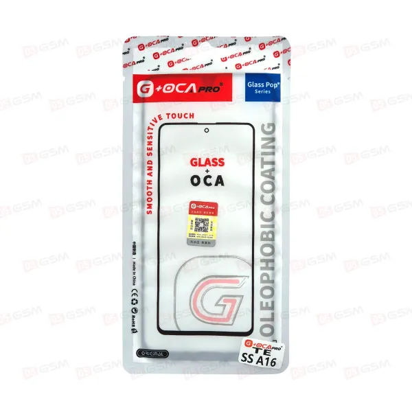 Стекло + OCA (G+OCA) Samsung A16 черный (Tempered Glass) фото в интернет-магазине 05gsm.ru