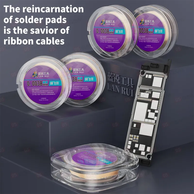 Нить медная для перемычек Lan Rui G36 (0.0038 мм; 100 м) фото в интернет-магазине 05gsm.ru