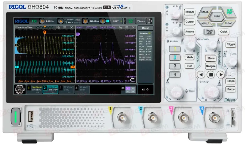 Осциллограф настольный Rigol DHO804 (Высокоточный; 70 МГц) фото в интернет-магазине 05gsm.ru