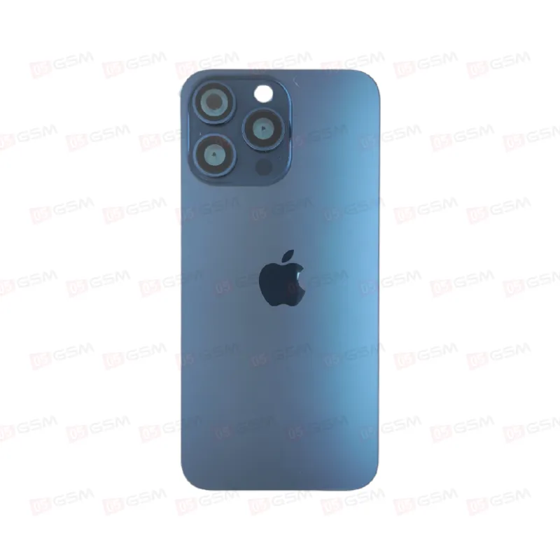 Крышка iPhone 15 Pro Max со стеклами и магнитами (Blue titanium/Синий; оригинал; монолит) фото в интернет-магазине 05gsm.ru