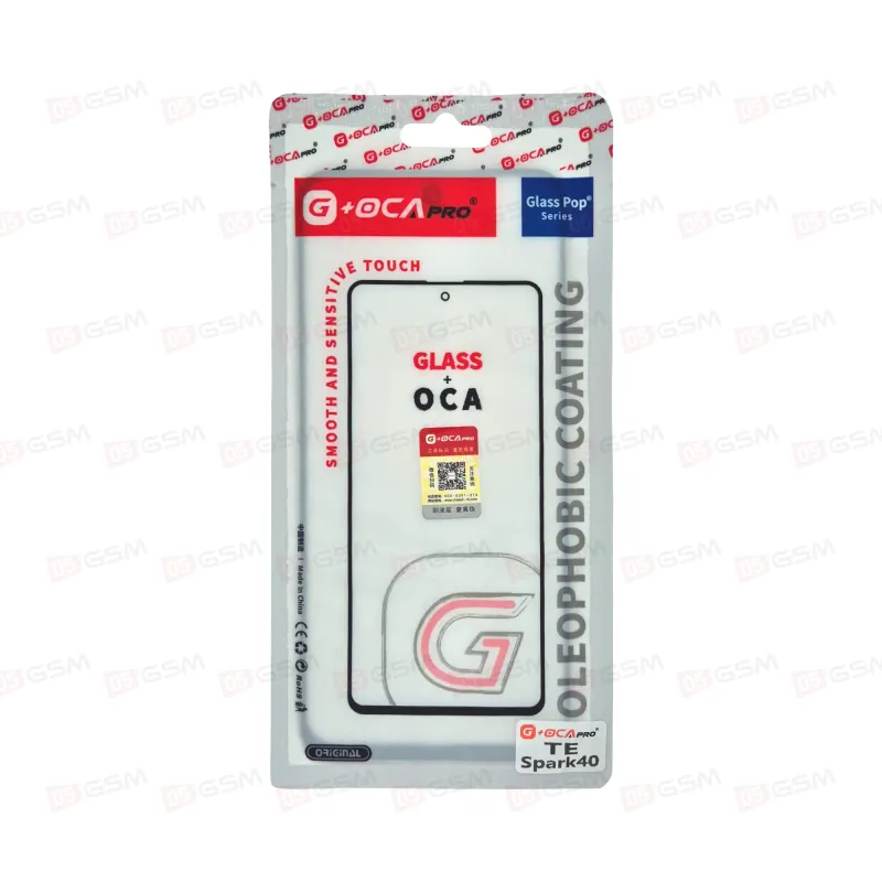 Стекло + OCA (G+OCA) Tecno SPARK 40 фото в интернет-магазине 05gsm.ru