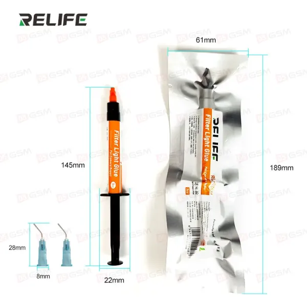 Клей ультрафиолетовый Relife RL-035H Light Filter (Для ремонта камеры) фото в интернет-магазине 05gsm.ru