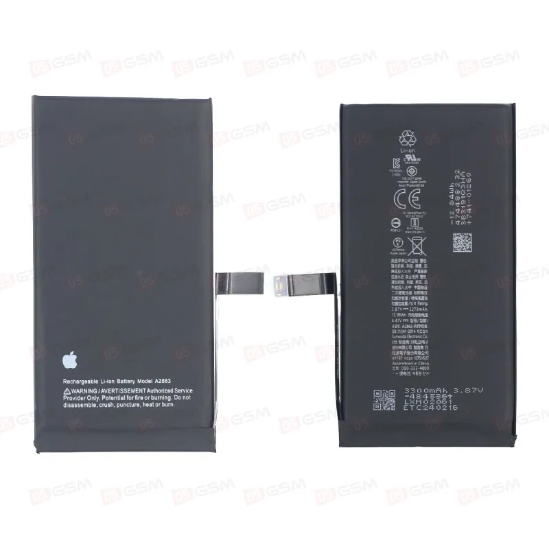 Аккумулятор iPhone 14 (05GSM; 3279 мАч; гарантия 1 год) фото в интернет-магазине 05gsm.ru