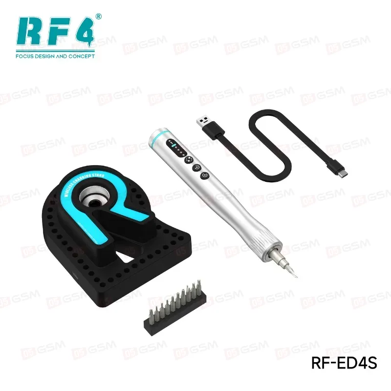 Отвертка электрическая RF4 RF-ED4S (В комплекте 42 биты, док-станция и кабель) фото в интернет-магазине 05gsm.ru