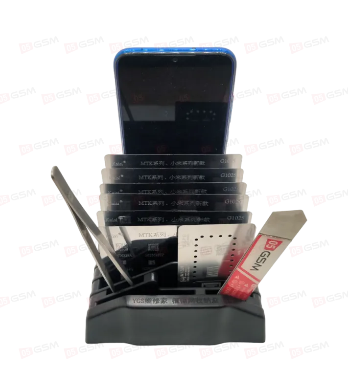 Органайзер для телефонов и трафаретов YCS (Черный; пластиковый) фото в интернет-магазине 05gsm.ru