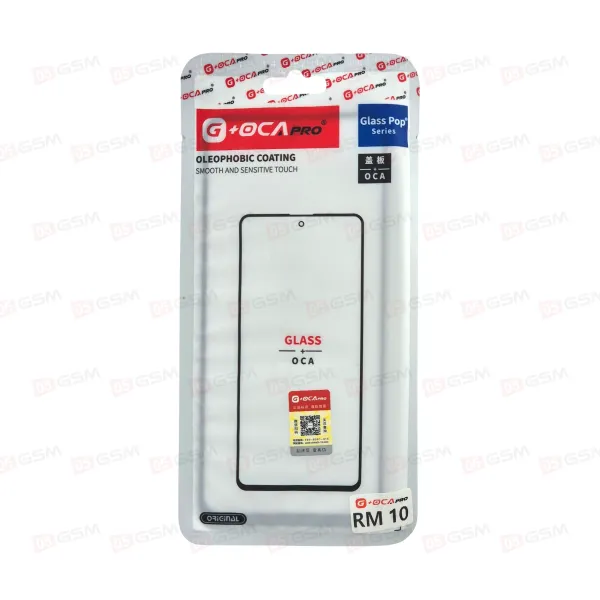 Стекло + OCA (G+OCA) Redmi 10 / Redmi Note 10 5g / POCO M3 Pro черное фото в интернет-магазине 05gsm.ru