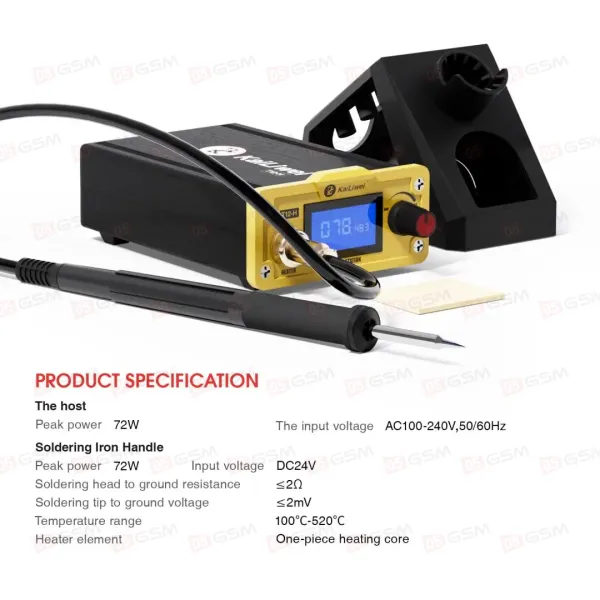 Паяльная станция Kailiwei T12-H фото в интернет-магазине 05gsm.ru